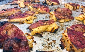 Greek Lemon Roast Smashed Crispy Potatoes Smashed Lemon Olive Oil Roasted Herb Greek Potatoes Moose Jaw